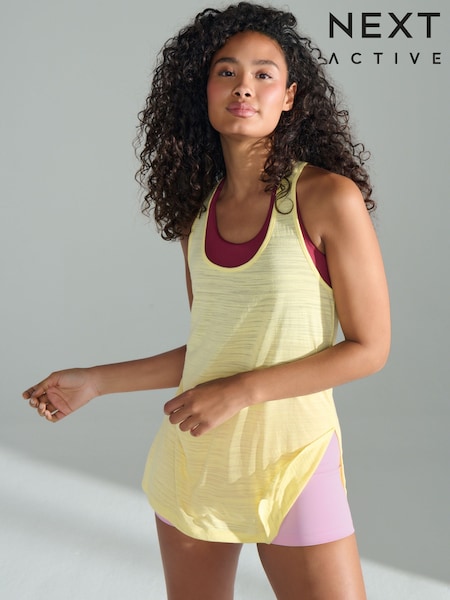 Light Yellow Active Lightweight Longline Vest (AE6316) | €19