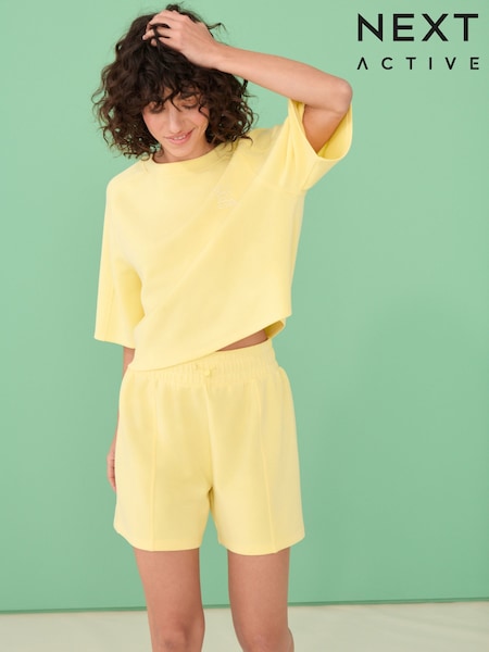 Light Yellow Active Modal Soft Touch Shorts (AE6320) | €27