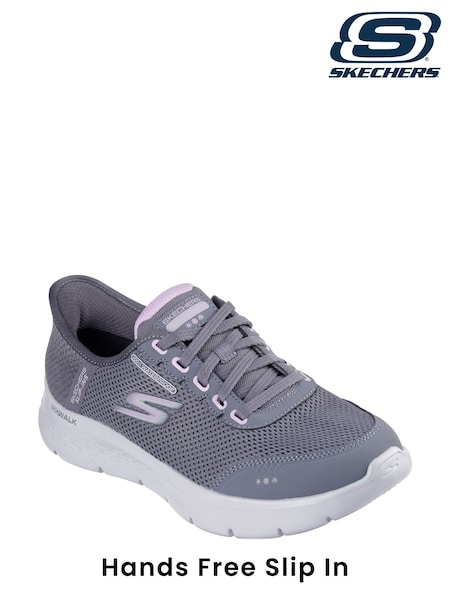 Grey - Skechers Womens Slip Ins Go Walk Flex Trainers (AE6342) | 126 €