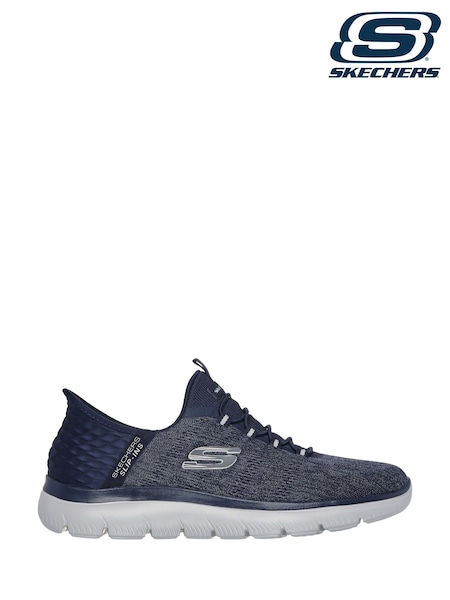 Azul - Skechers Summits Key Pace Slip In Shoes (AE6365) | 105 €