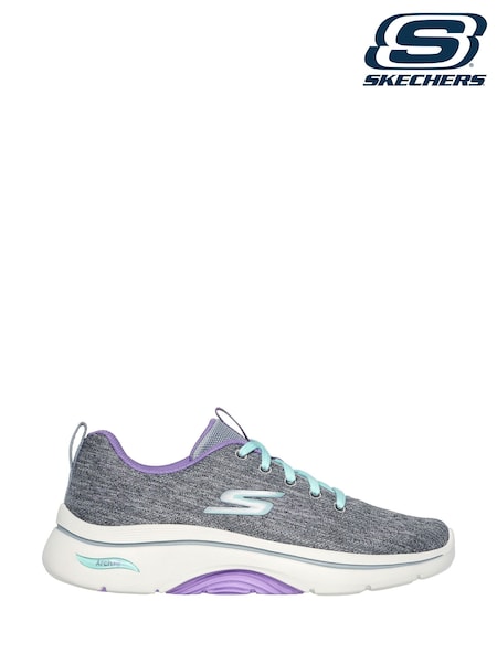 Gri - Skechers GO WALK Arch Fit 2.0 Pantofi Vivid Sunset (AE6371) | 663 LEI