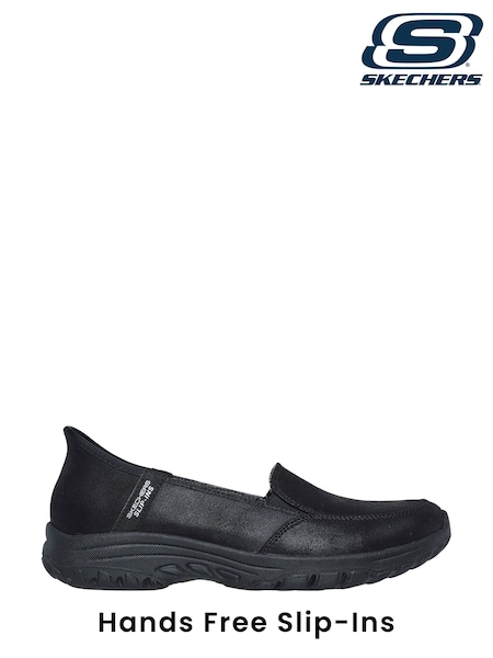 Negru crom - Skechers Black Reggae Fest 2.0 Guiding Slip In Wide Fit Shoes (AE6415) | 551 LEI