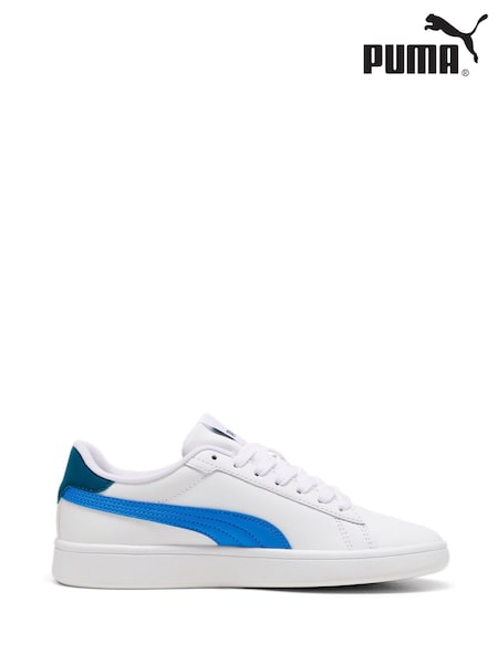 Puma White Girls Smsah 3.0 L Glitter Sneakers (AE6426) | €46