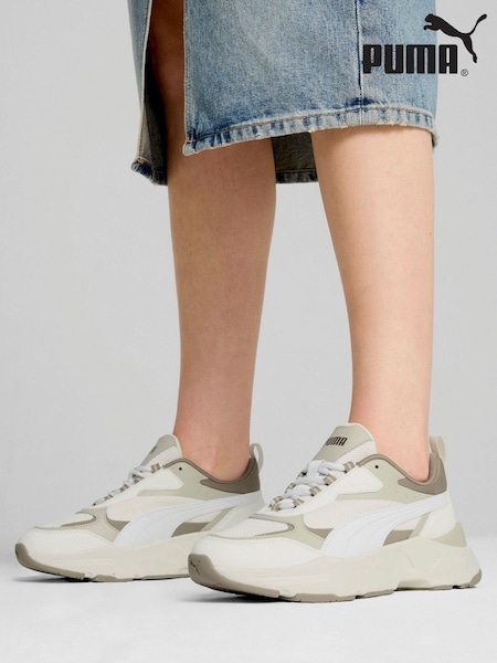 Alb - Puma Cassia Femei Trainers (AE6443) | 484 LEI