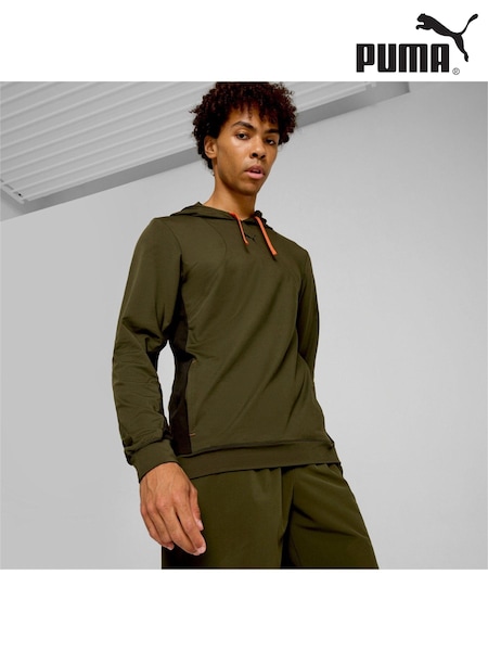 Verde - Hanorac cu glugă Puma Bărbați Cloudspun (AE6451) | 312 LEI