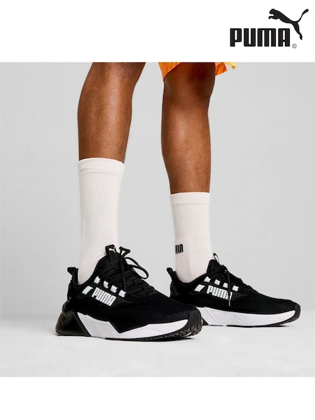 Puma Coal black Mens Retaliate 3 Running Shoes (AE6474) | €86