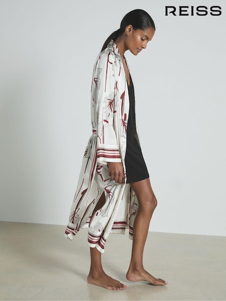 Reiss Amanda Satin Printed Robe (AE6514) | 185 €