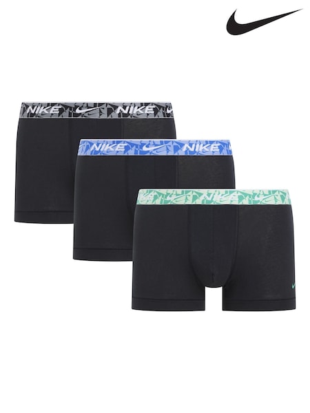 Nike Black Black Everyday Cotton Stretch Boxers 3 Pack (AE6520) | €49