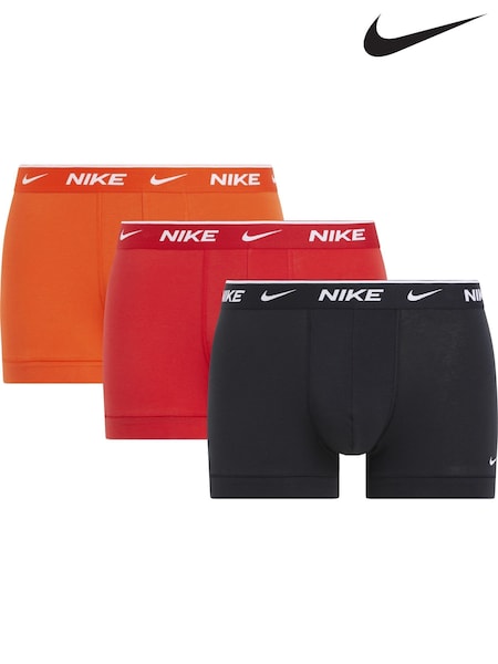 Nike Orange Orange Everyday Cotton Stretch Boxers 3 Pack (AE6522) | €49