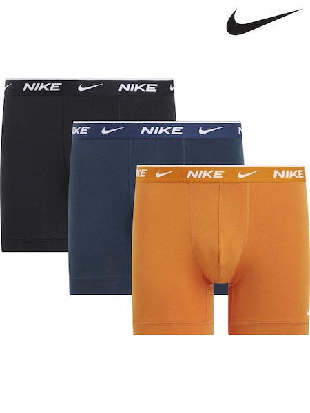 Nike Blue Everyday Cotton Stretch Boxer Briefs 3 Pack (AE6529) | ₪171
