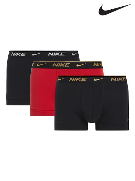 Nike Black Black Everyday Cotton Stretch Boxers 3 Pack (AE6535) | €49