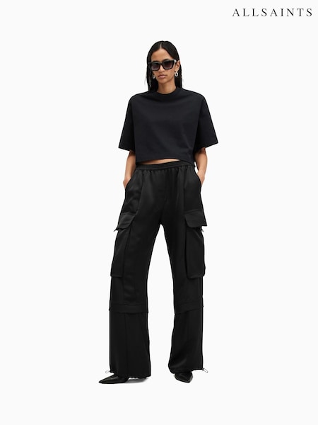 AllSaints Black Barbara Trousers (AE6538) | €184