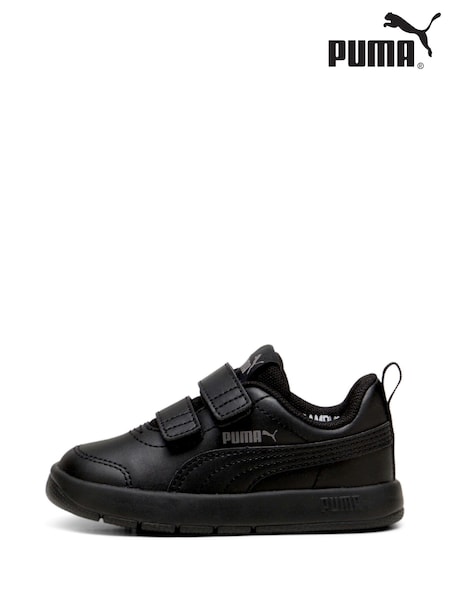Negru - Pantofi sport Puma Courtflex V3 unisex pentru bebeluși (AE6650) | 164 LEI