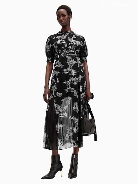 AllSaints Black Laverna Dress (AE6663) | €102