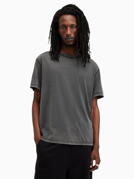 AllSaints Grey Heath Short Sleeve Crew T-Shirt (AE6668) | €70