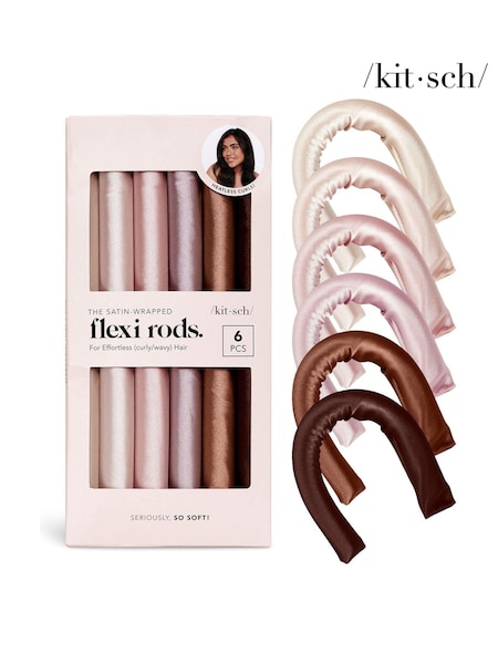 Kitsch Satin Heatless Curling Flexi Rods 6 Peice (AE7008) | €17.50