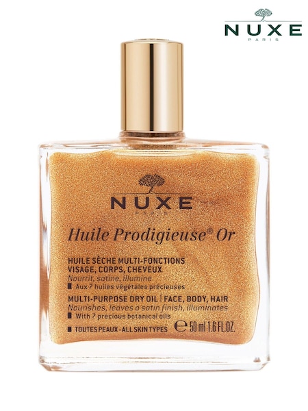 Nuxe Huile Prodigieuse® Or Golden Shimmer Multi-Purpose Dry Oil for Face, Body and Hair 50ml (AE7208) | €29