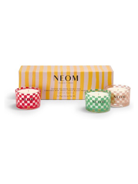 NEOM Winter Wellbeing Candle Trio Gift Set (Worth £60) (AE7227) | €63