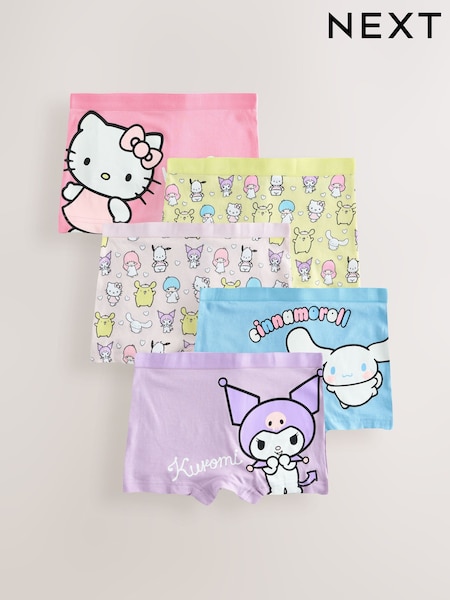 Pink/Lilac Pink Hello Kitty Shorts 5 Pack (2-14yrs) (AE8972) | AED76 - AED107