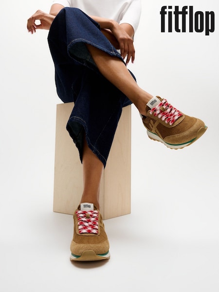 Marrón - Fitflop Retro-q Ff Cord Trainers