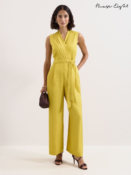 Yellow - Phase Eight Taylor Wrap Jumpsuit