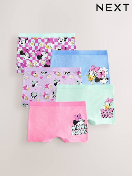 Rosa/morado - Minnie Mouse Shorts 5 Pack (2-12yrs) (AF1890) | 21 € - 26 €