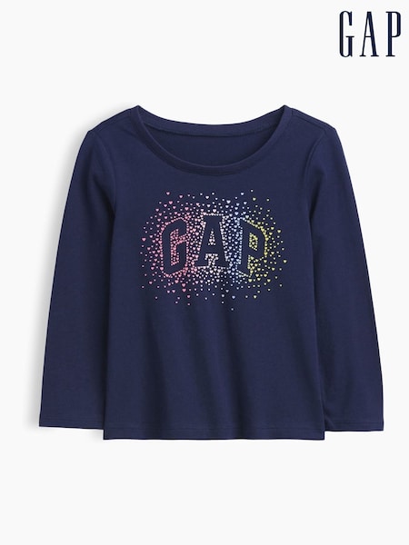 Navy Rainbow - Gap Logo Short Sleeve T-shirt (6mths-5yrs)