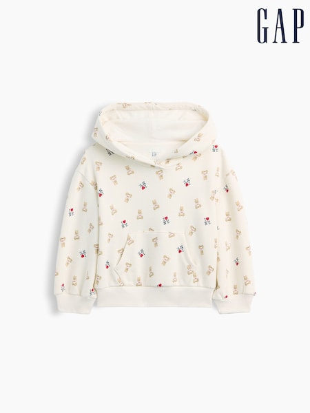 Kremowy - Gap Vintage Soft I Heart Ny Hoodie (6mths-5yrs)