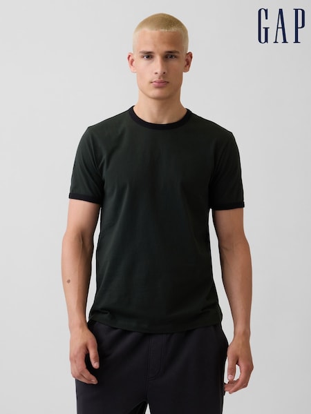 Dark Green - Regular Gap Classic Short Sleeve T-shirt