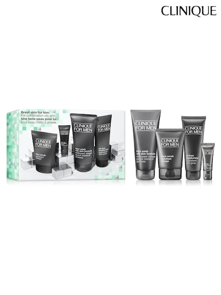 Clinique Mens Skincare Gift Set: Oily Skin Types (Worth £115) (AF5646) | €145