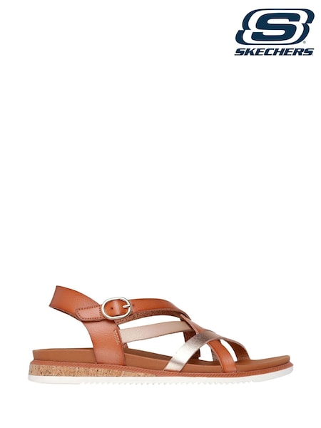 Skechers Brown Desert Kiss Low Peak Rank Sandals (AF5928) | LEI 290