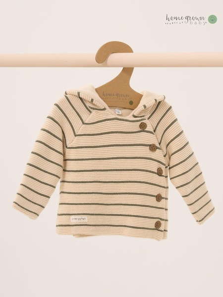 zelena - Homegrown 100% Cotton Double Knit Wrap Hooded Cardigan (AF5962) | € 37