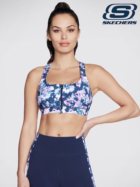 Skechers Misty Floral Zip Front Bra (AF6018) | 253 LEI