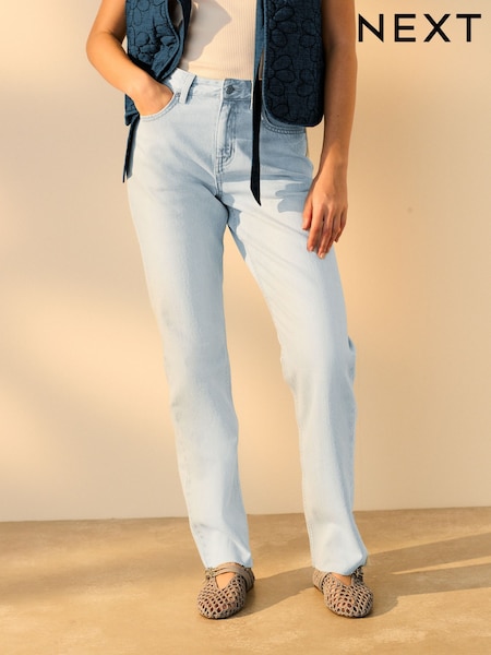 Valkaisuaine - 100% Cotton Straight Leg Jeans (AF6094) | €40