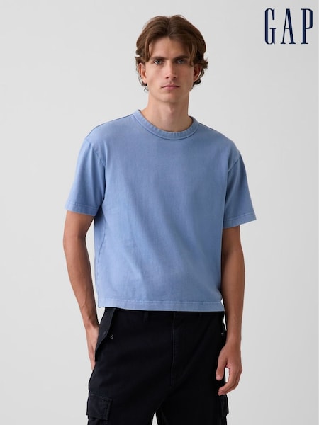 Blue - Regular Gap Heavyweight Boxy T-shirt