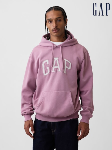 Pink - Regular Gap Vintagesoft Arch Logo Hoodie