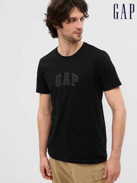 Black - Regular Gap Arch Logo T-shirt