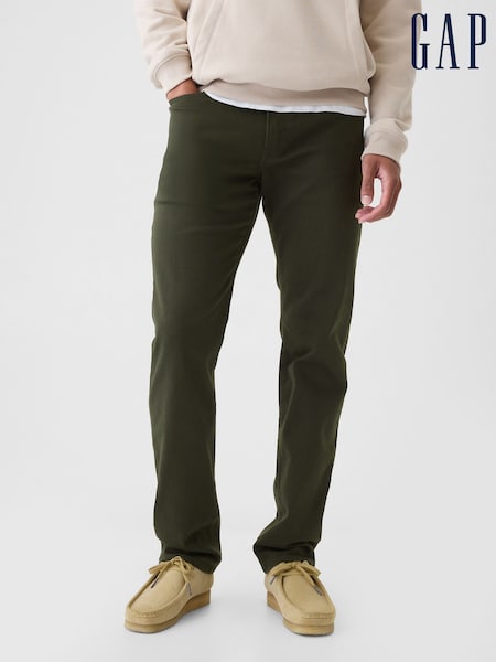 Green - Regular Gap Straight City Jeans