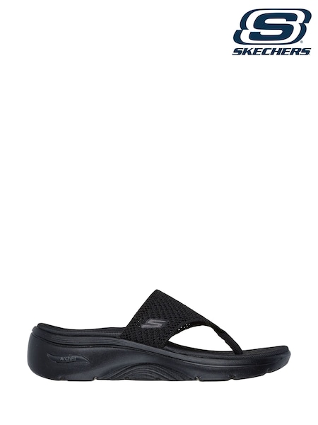 Skechers Black Go Walk Arch Fit 2.0 Sandals (AF6844) | AED344