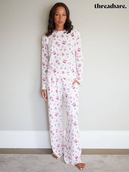 Threadbare 100% Cotton Long Sleeve Pyjama Set (AF6958) | 1 442 грн