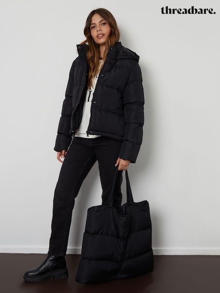 Threadbare Black 3 In 1 Puffer Coat And Bag (AF6975) | €43