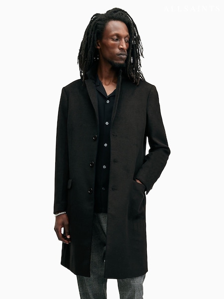 AllSaints Black Hal Coat (AF7040) | €428
