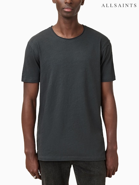 AllSaints Grey Figure Shortsleeve Crew Neck T-Shirt (AF7055) | €65