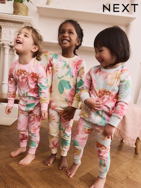 Yellow/Blue Snuggle Pyjamas 3 Pack (9mths-12yrs) (AF7068) | €37 - €50