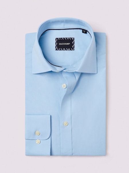 Duchamp Mens Poplin Stretch Shirt (AF7105) | €52
