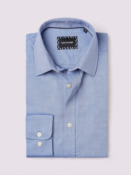 Duchamp Blue Duchamp Mens Royal 100% Cotton Oxford Shirt (AF7106) | € 52