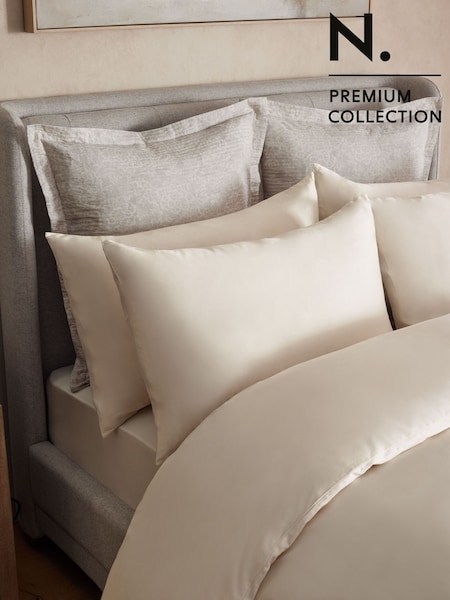 Set of 2 Ivory N. Premium 400 Thread Count 100% Egyptian Cotton Pillowcases (AF7139) | CA$45 - CA$50