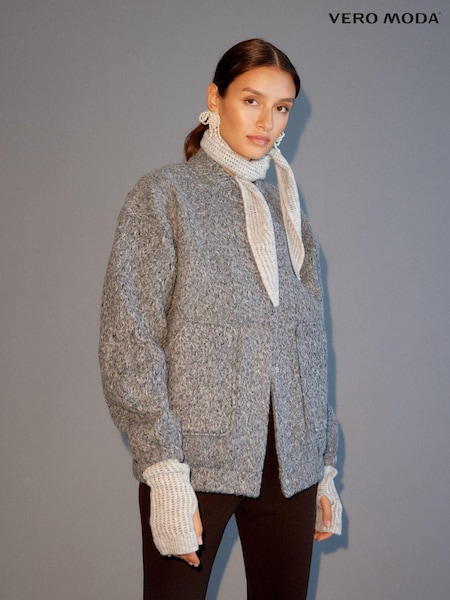 VERO MODA Textured Bomber Jacket (AF7143) | 229 LEI