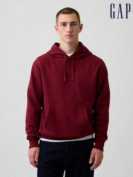 Red - Regular Gap Relaxed Mini-logo Hoodie