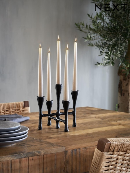 Black Candelabra Candle Holder (AF7207) | kr319